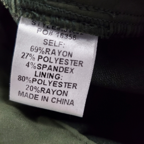 Skies are Blue green corduroy skirt - Picture 6 of 6